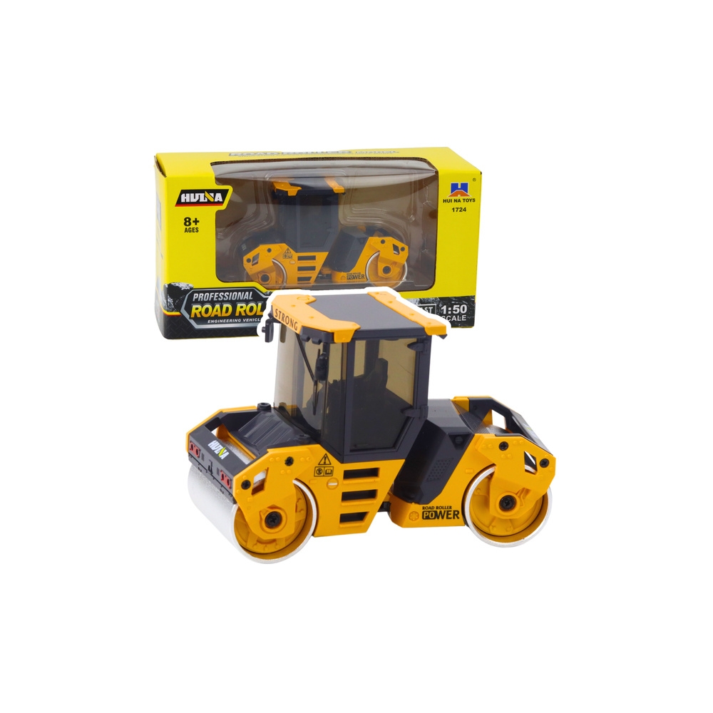 Kelio volas Metalinė statybinė transporto priemonė Huina Yellow 1:50