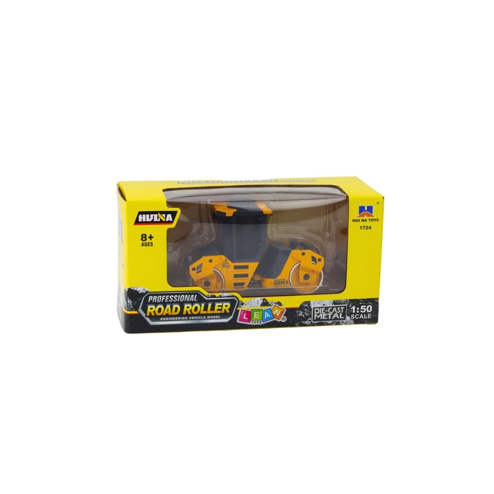 Kelio volas Metalinė statybinė transporto priemonė Huina Yellow 1:50