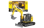 Crawler Excavator With Bulldozer Metal Huina Yellow 1:50