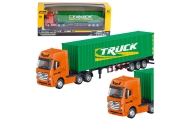 Truck Semi-trailer Container Metal Huina Green 1:50
