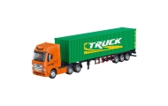 Truck Semi-trailer Container Metal Huina Green 1:50