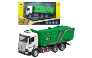Garbage Truck Metal Huina Green 1:50