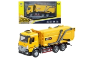 Huina metalinis mobilus šiukšliavežis Geltonas 1:50