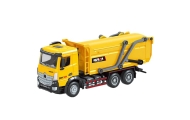Huina metalinis mobilus šiukšliavežis Geltonas 1:50