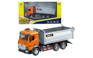 Truck Dumper Metal Huina Orange 1:50