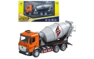 Betono maišyklė Statybinė transporto priemonė Metalinė Huina Orange 1:50