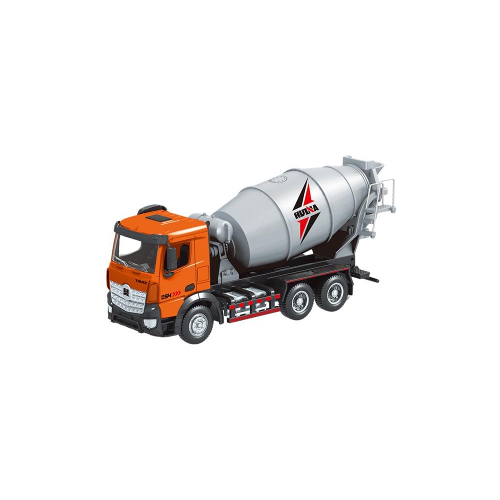 Betono maišyklė Statybinė transporto priemonė Metalinė Huina Orange 1:50