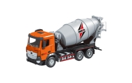 Concrete Mixer Construction Vehicle Metal Huina Orange 1:50