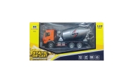 Betono maišyklė Statybinė transporto priemonė Metalinė Huina Orange 1:50