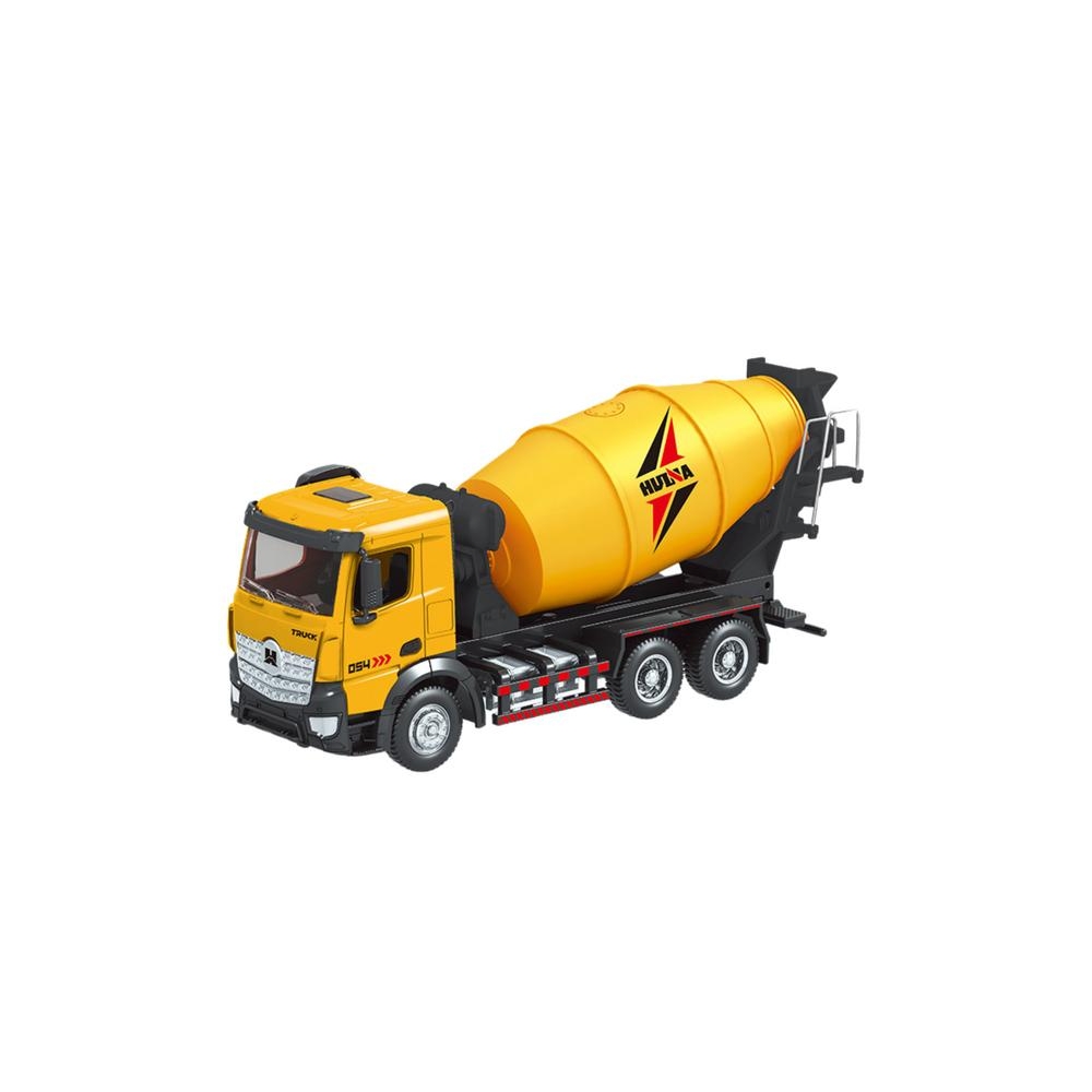 Betono maišyklė Statybinė transporto priemonė Metalinė Huina geltona 1:50