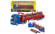 Truck Timber Transport Metal Huina 1:50 Red