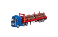 Truck Timber Transport Metal Huina 1:50 Red
