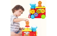 Interactive Musical Locomotive For Toddlers Gears Colorful