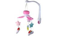 Crib Carousel Battery Operated Universal Clip Plush Pendants Pink