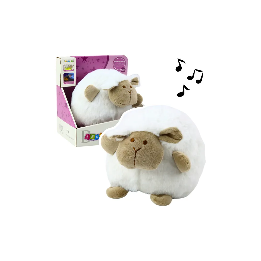 Pliušinė mieganti avytė Snuggle Light Sound White-Miegui, Migdukai ir karuselės, Miego žaislai-e-vaikas