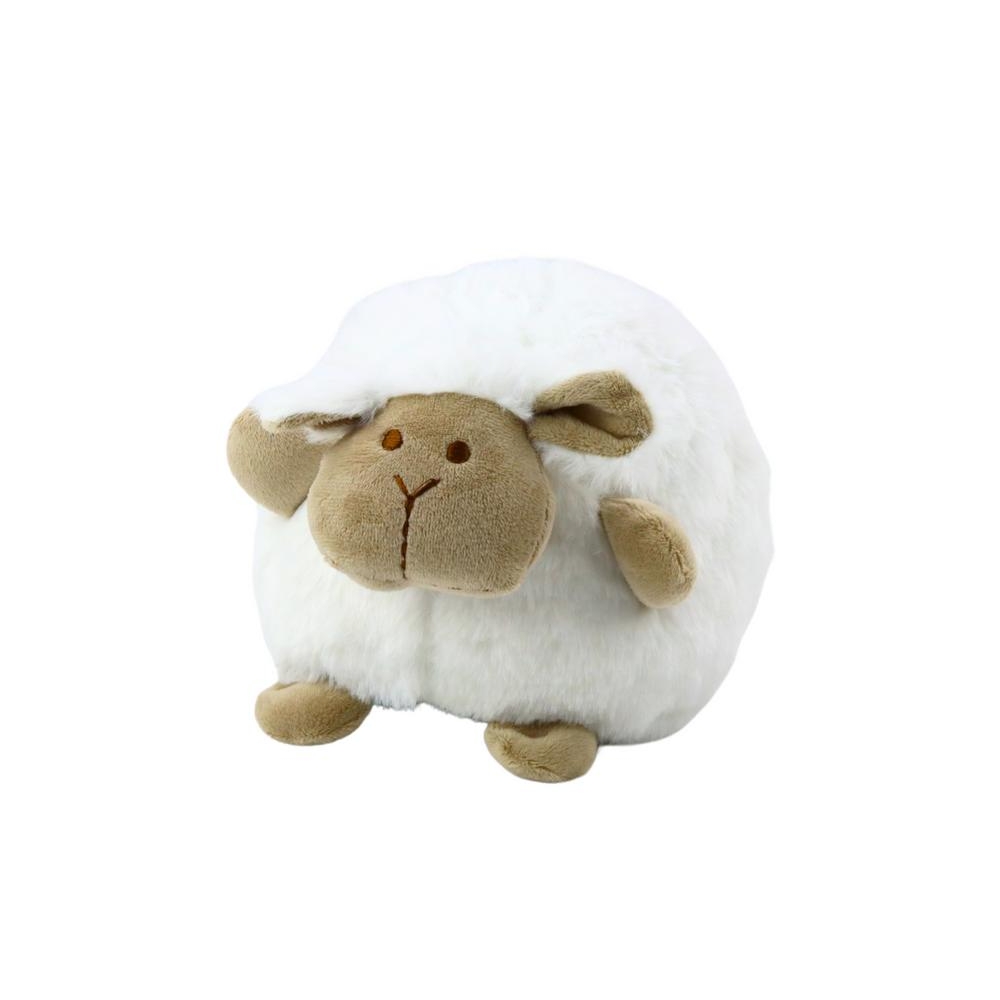 Plush Sheep Sleeping Cuddly Toy Light Sound White