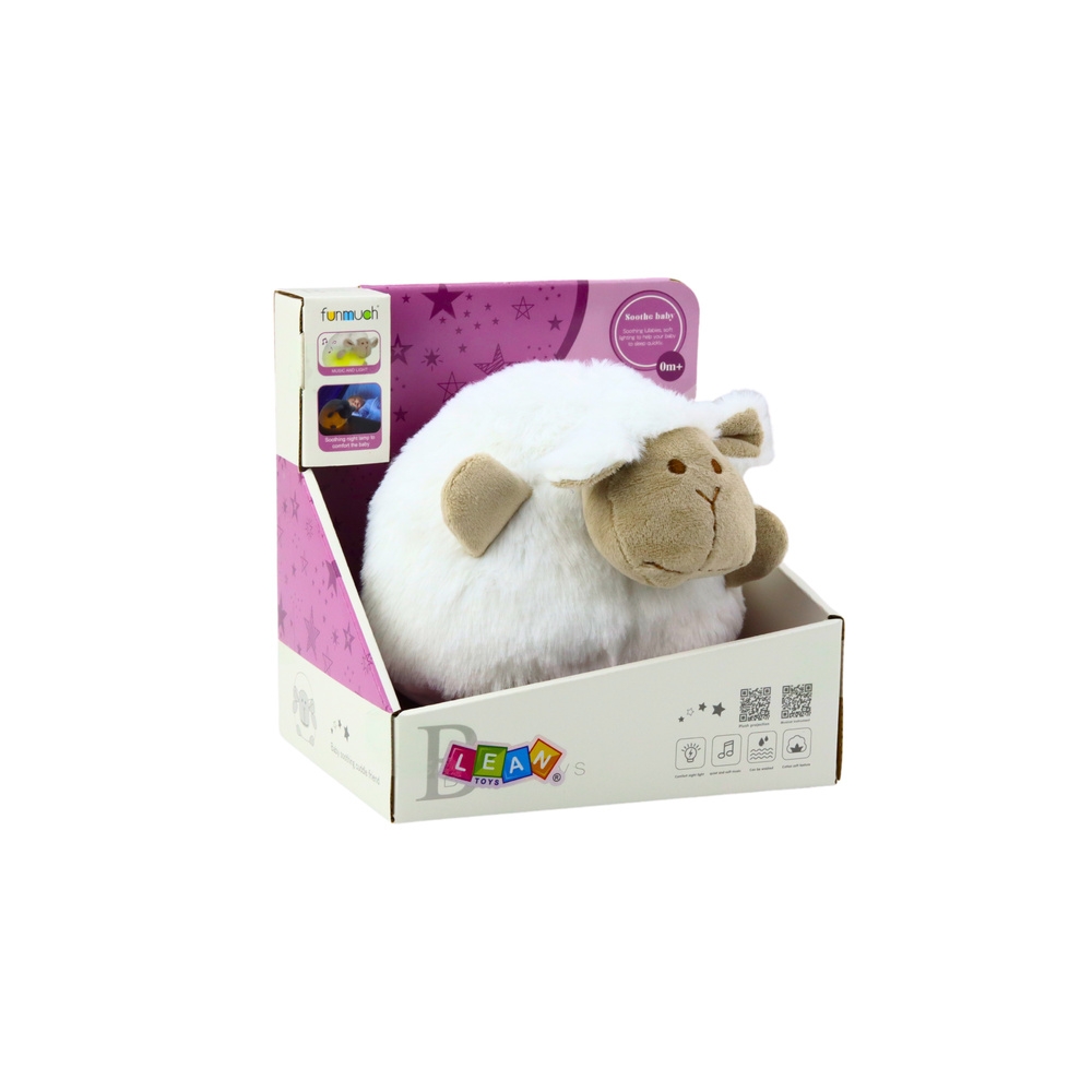 Pliušinė mieganti avytė Snuggle Light Sound White-Miegui, Migdukai ir karuselės, Miego žaislai-e-vaikas