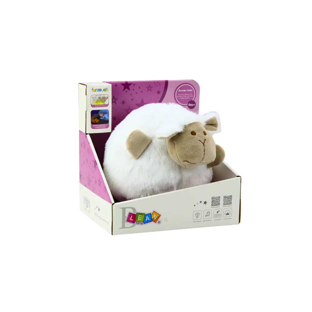 Pliušinė mieganti avytė Snuggle Light Sound White-Miegui, Migdukai ir karuselės, Miego žaislai-e-vaikas