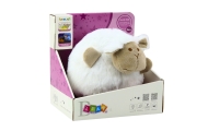 Plush Sheep Sleeping Cuddly Toy Light Sound White