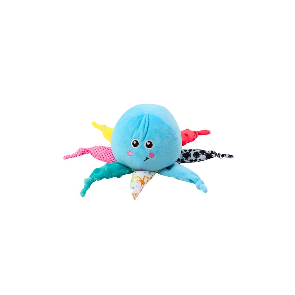 Plush Octopus Sleeping Cuddly Toy Light Sound Blue
