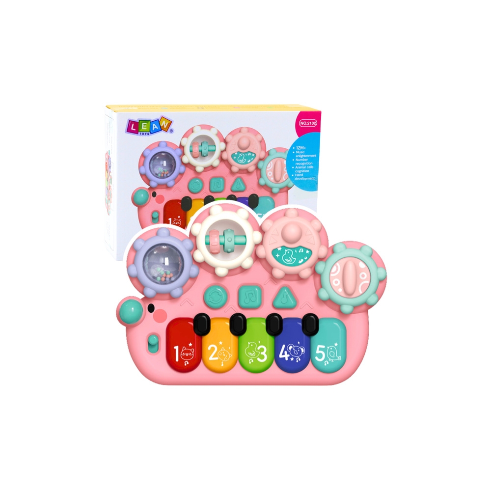 Interaktyvus pianinas vaikams Gears Pink