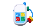 Set of musical toys for toddlers. Telephone, tambourine, keys, sounds, 3 pcs.