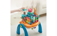 Educational Table Interactive Buildable Surface 2in1 Blue