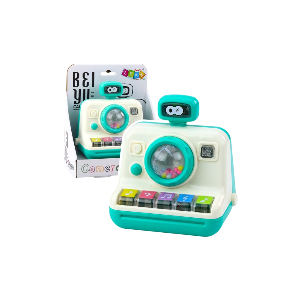 Interaktyvus fotoaparatas Piano Rattle Lights Sounds White Green