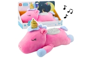 Plush Unicorn Sleeping Cuddly Toy Projector Sound Noise Pink