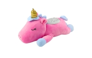Plush Unicorn Sleeping Cuddly Toy Projector Sound Noise Pink