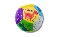 Set of Soft Balls with Dinosaurs Colorful 9cm 3pcs