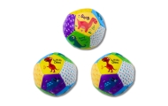 Set of Soft Balls with Dinosaurs Colorful 9cm 3pcs