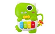 Mini Pianinko Dla Malucha Dinozaur Zielony Światła Dźwięki