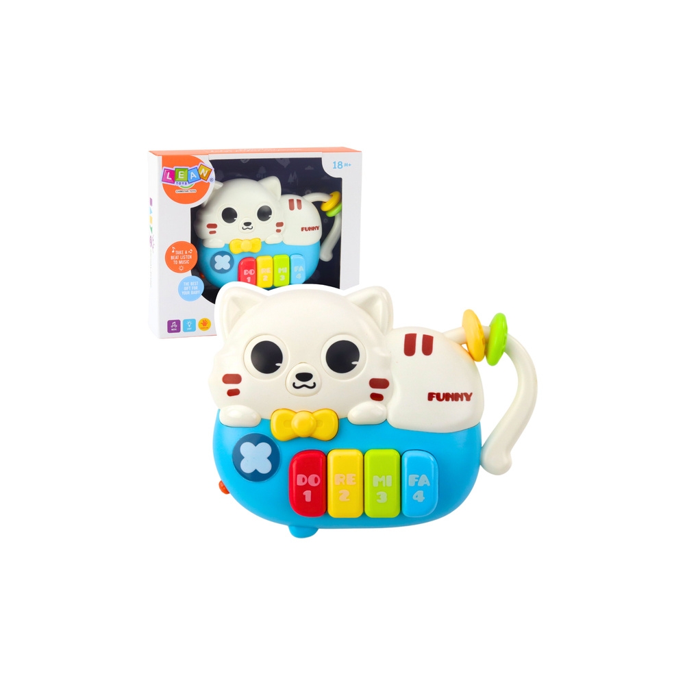 Mini pianinas Baby Blue Cat Lights Sounds