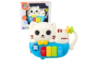 Mini pianinas Baby Blue Cat Lights Sounds