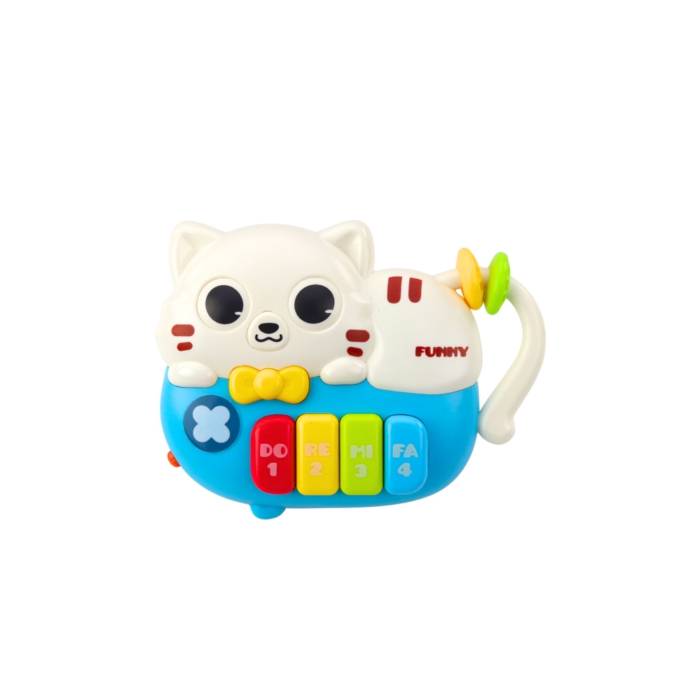 Mini pianinas Baby Blue Cat Lights Sounds