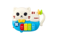 Mini Pianinko Dla Malucha Kotek Niebieski Światła Dźwięki