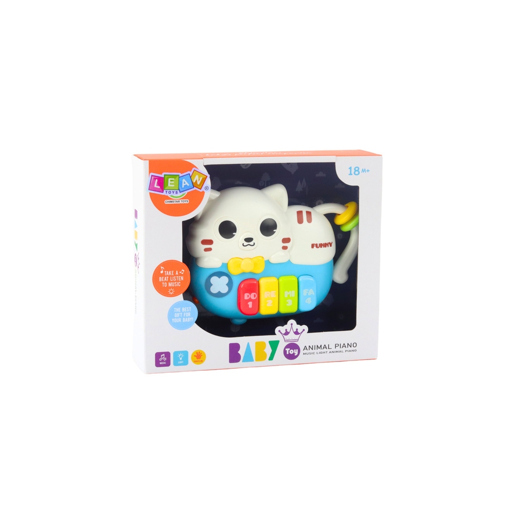 Mini pianinas Baby Blue Cat Lights Sounds