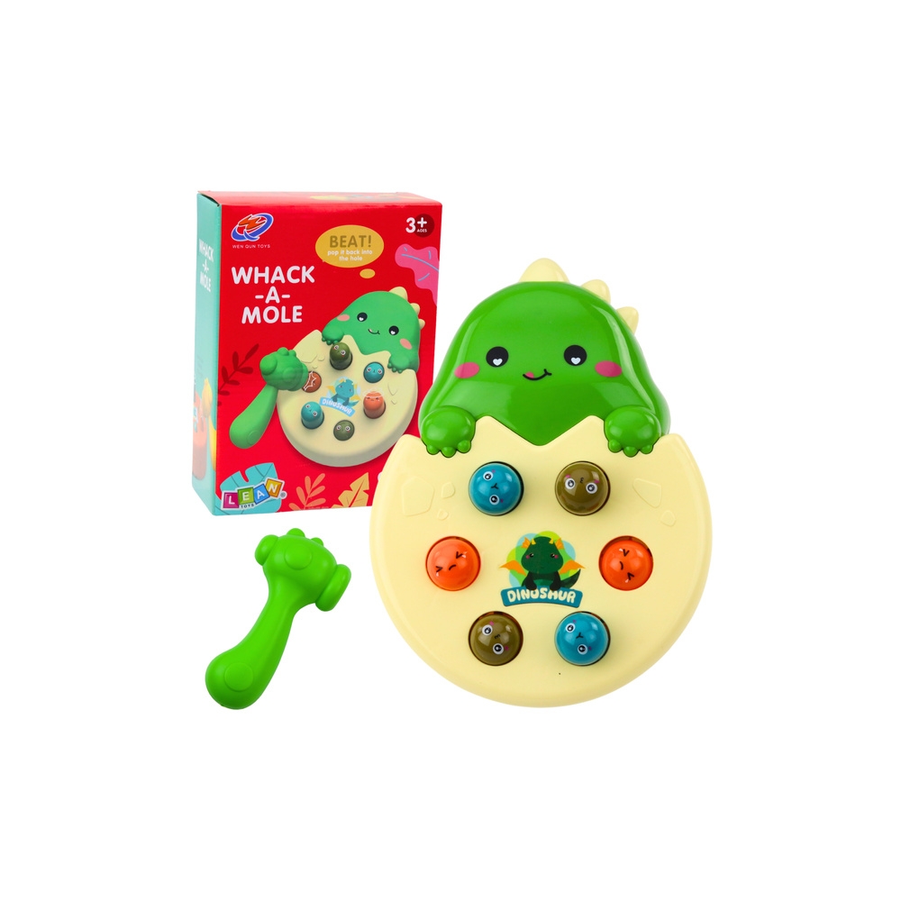 Arkadinis žaidimas whack-a-mole Dinozauras su plaktuku