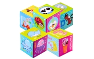 Educational Blocks Cubes Colored Letters Animals Learning 8pcs.