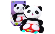 Pliušinė panda su būgnais talismanas Snuggle Lights Sounds
