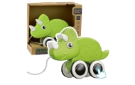 Traukiamas žaislas Dinozauras Squeaker Eco, Žalias