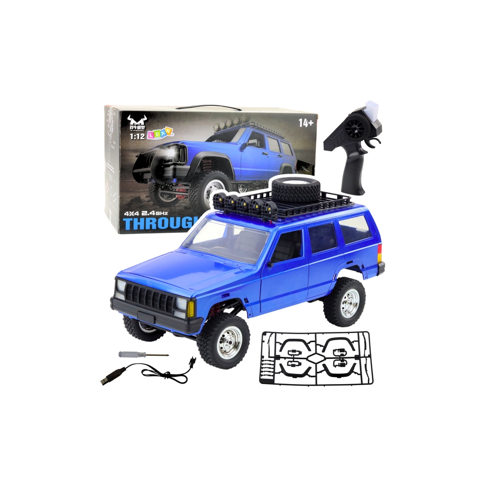 MN78 Nuotoliniu būdu valdomas visureigis RC 4x4 Drive Blue 1:12
