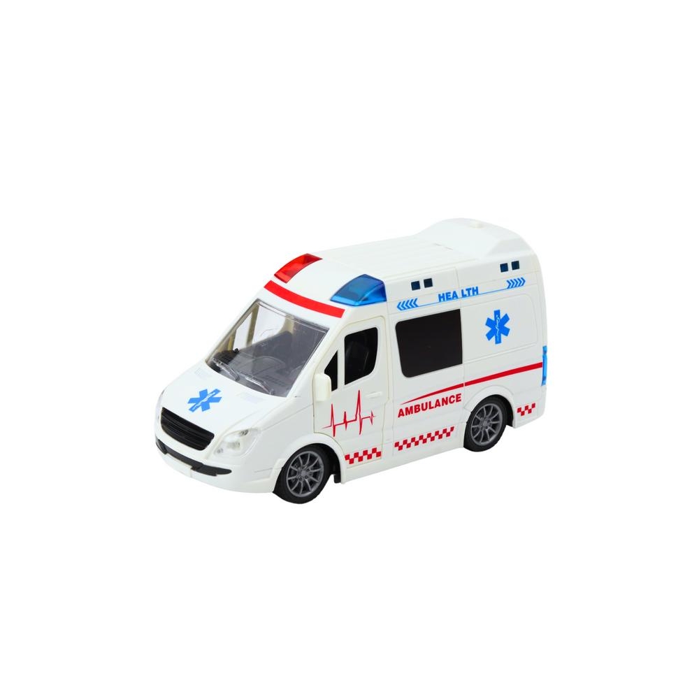 Remote Control Ambulance RC Lights Sounds 1:20 White