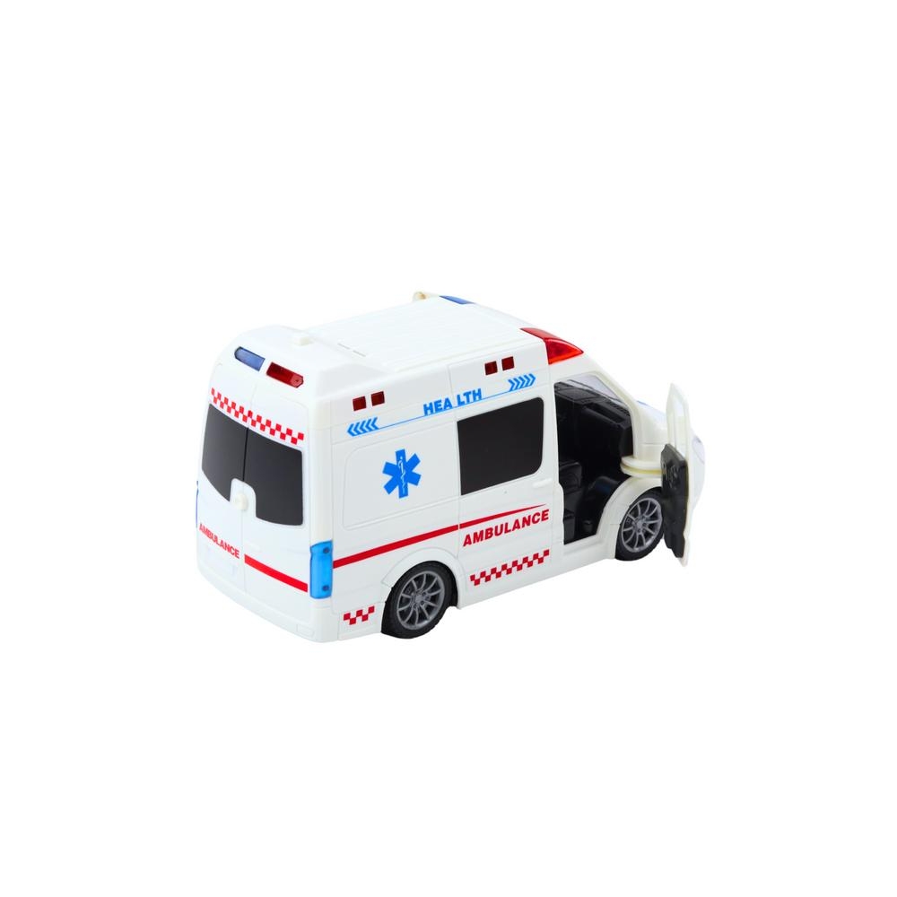 Remote Control Ambulance RC Lights Sounds 1:20 White