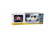 Remote Control Ambulance RC Lights Sounds 1:20 White
