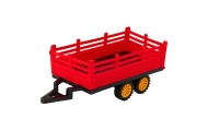RC Remote Controlled Farm Tractor With Trailer Red