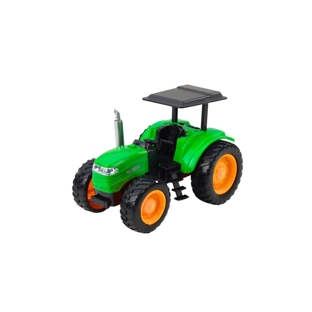 RC Green Remote Controlled Farm Tractor With Trailer