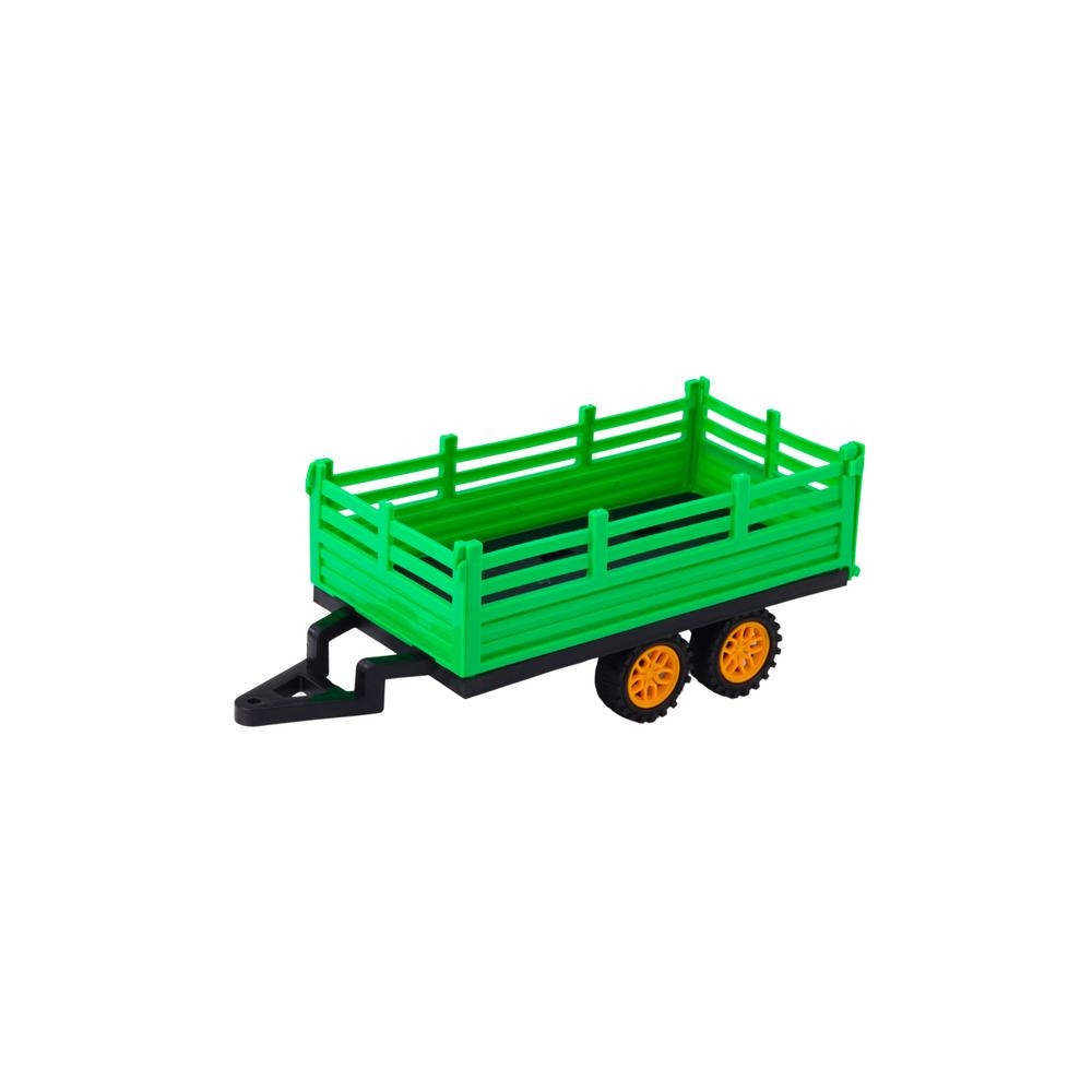 RC Green Remote Controlled Farm Tractor With Trailer