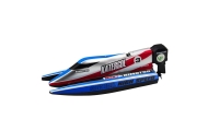Remote Controlled RC Motorboat Blue-Silver 14cm